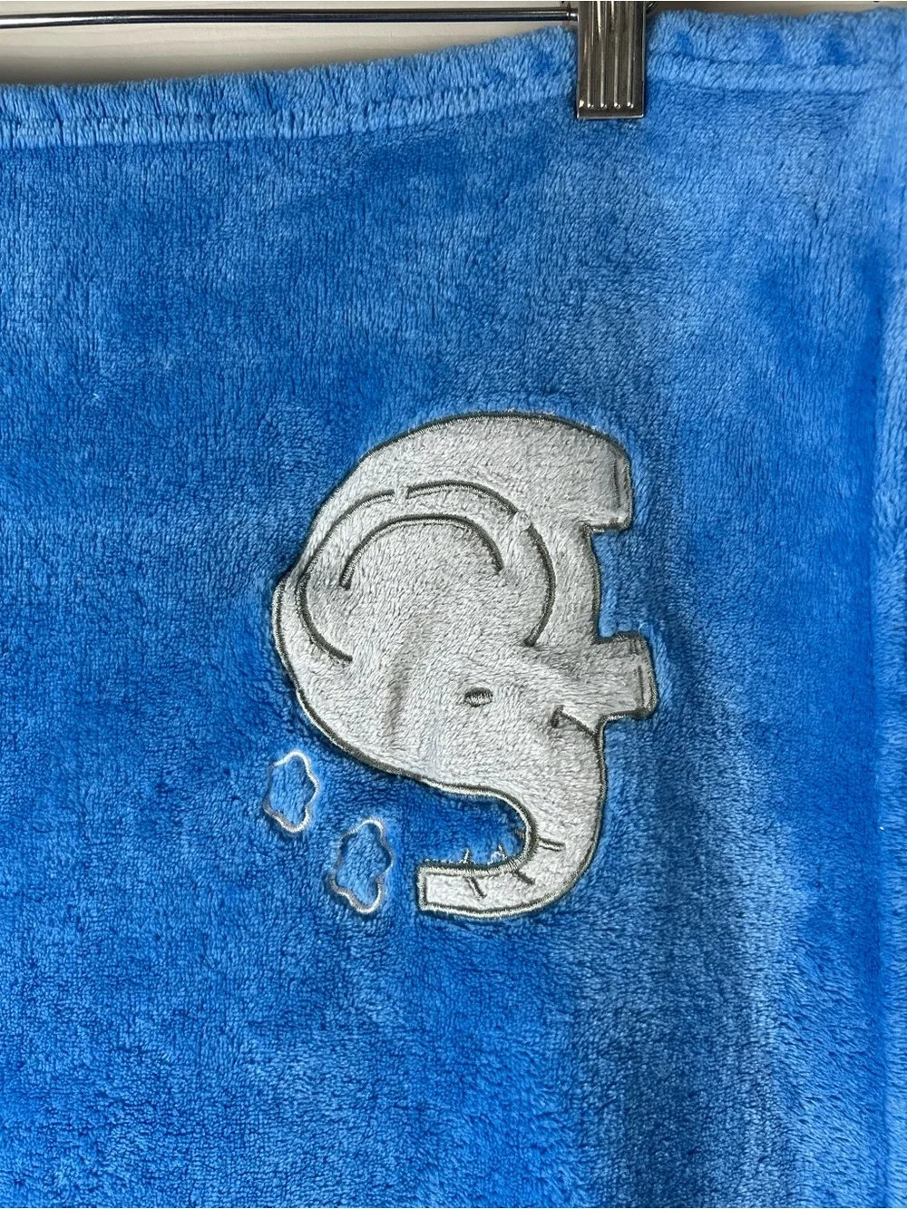 Little Wonders Blue Gray Elephant Baby Blanket Security Lovey